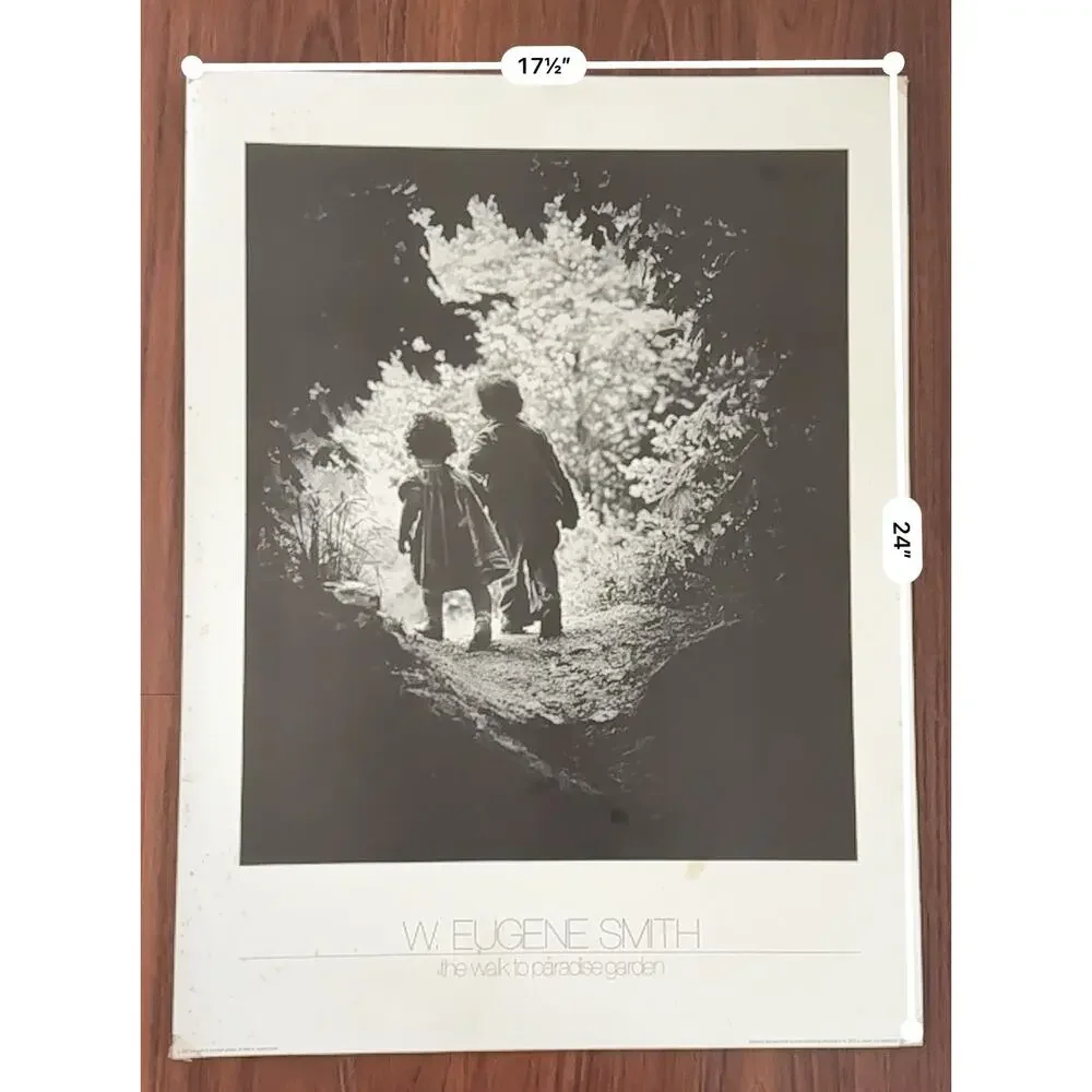 Vintage 1980s W Eugene Smith The Walk to Paradise Garden 1946 Photo Poster 24”